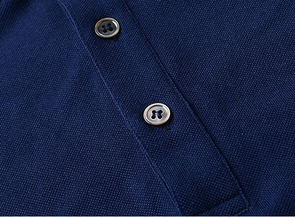 high texture 100 cotton slim fit plain blue polo shirts (4)