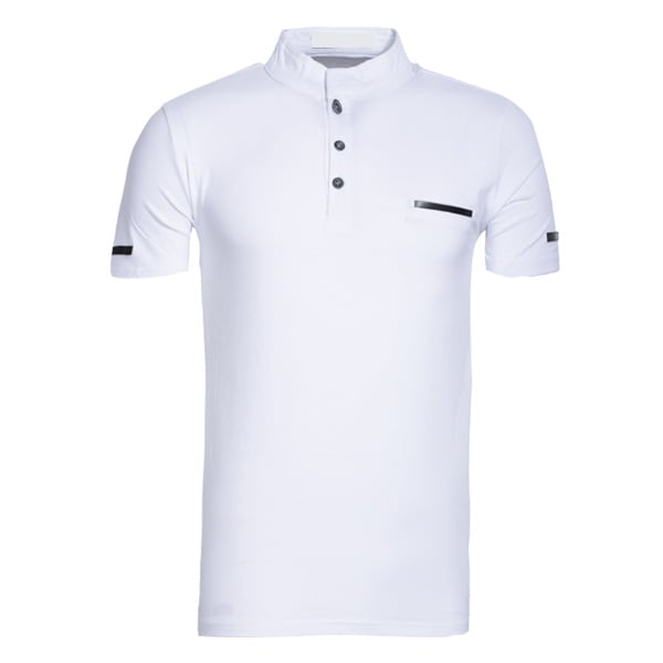 Cotton/Spandex Mens Plain Polo Shirt