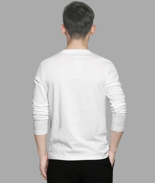 Custom latest dry fit 100 cotton white men long t shirt