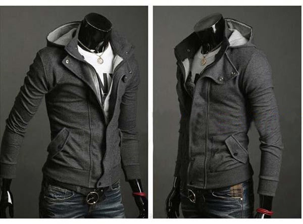 100%cotton body shape hoodies with full zipper