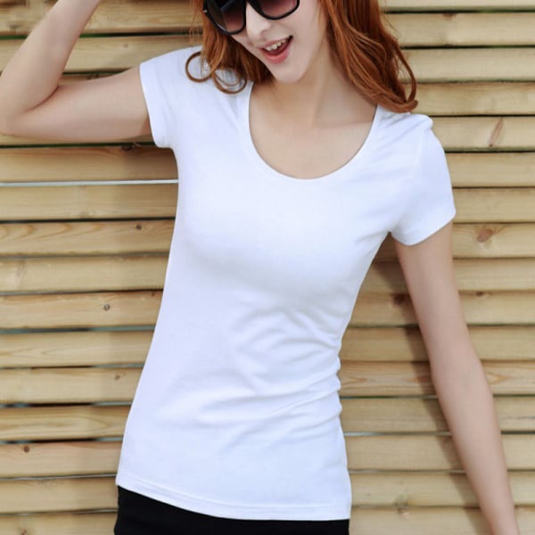 Women short sleeve plain t shirts wholesale