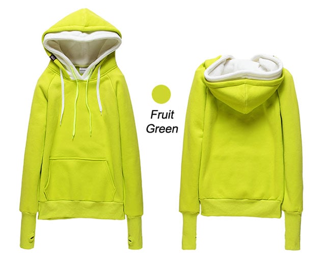 Custom Fruit Green Men's Pullover Hoodies