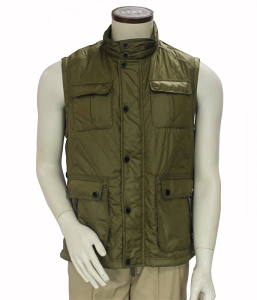 Wholesale men fitted winter down vest casual jackets coats