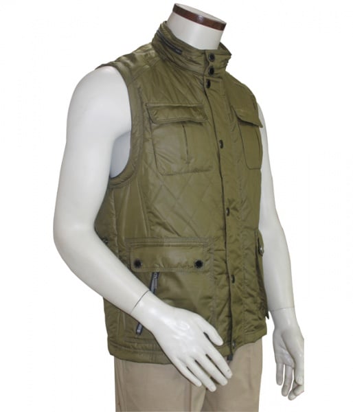 Wholesale men fitted winter down vest casual jackets coats