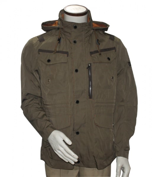 Casual Relaxed Fit Cotton&amp;poly Jacket &amp; Outcoat Men