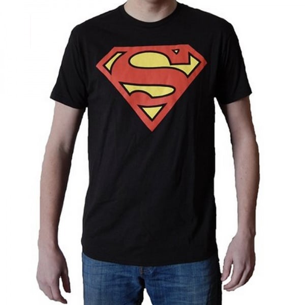 100%cotton Superman Classic Logo Men's T-shirt