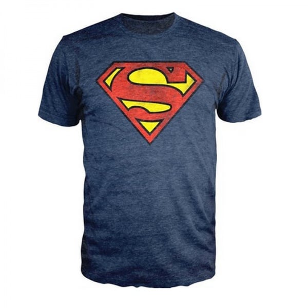 100%cotton Superman Classic Logo Men's T-shirt